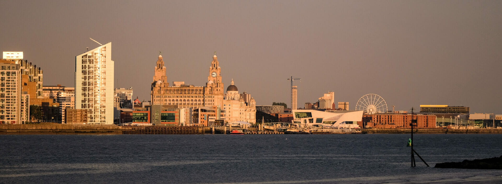 Lighthouses, Skylines, Photography and Fish n Chips  - Photo of the Liverpool Skyline taken from New Brighton